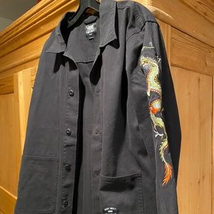 Jacket (Shacket) by VANS, Gilbert Crockett edition, black with dragons